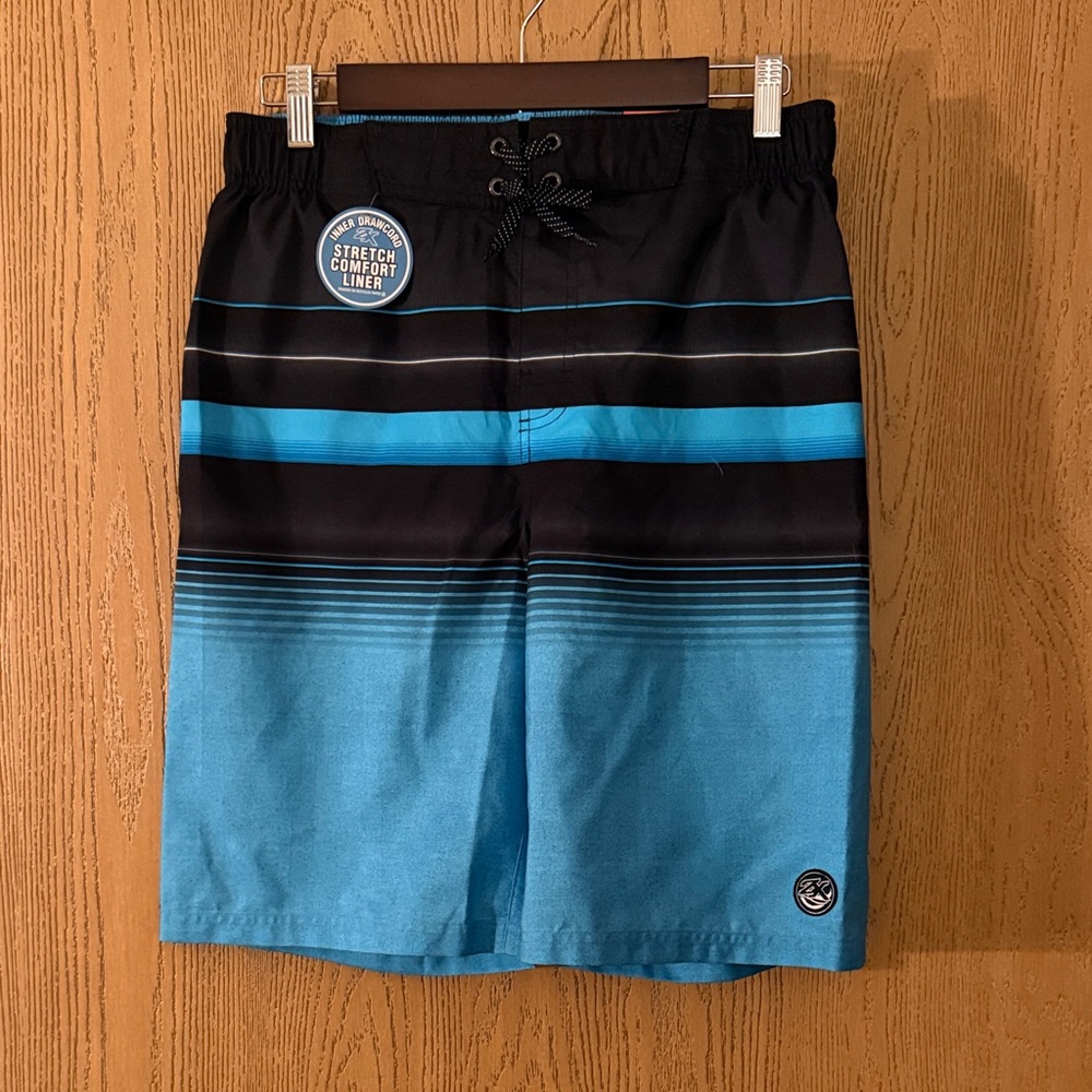 ZeroXposur NWT Kids Swim Trunks - Black and Blue